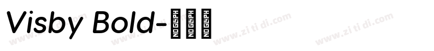 Visby Bold字体转换